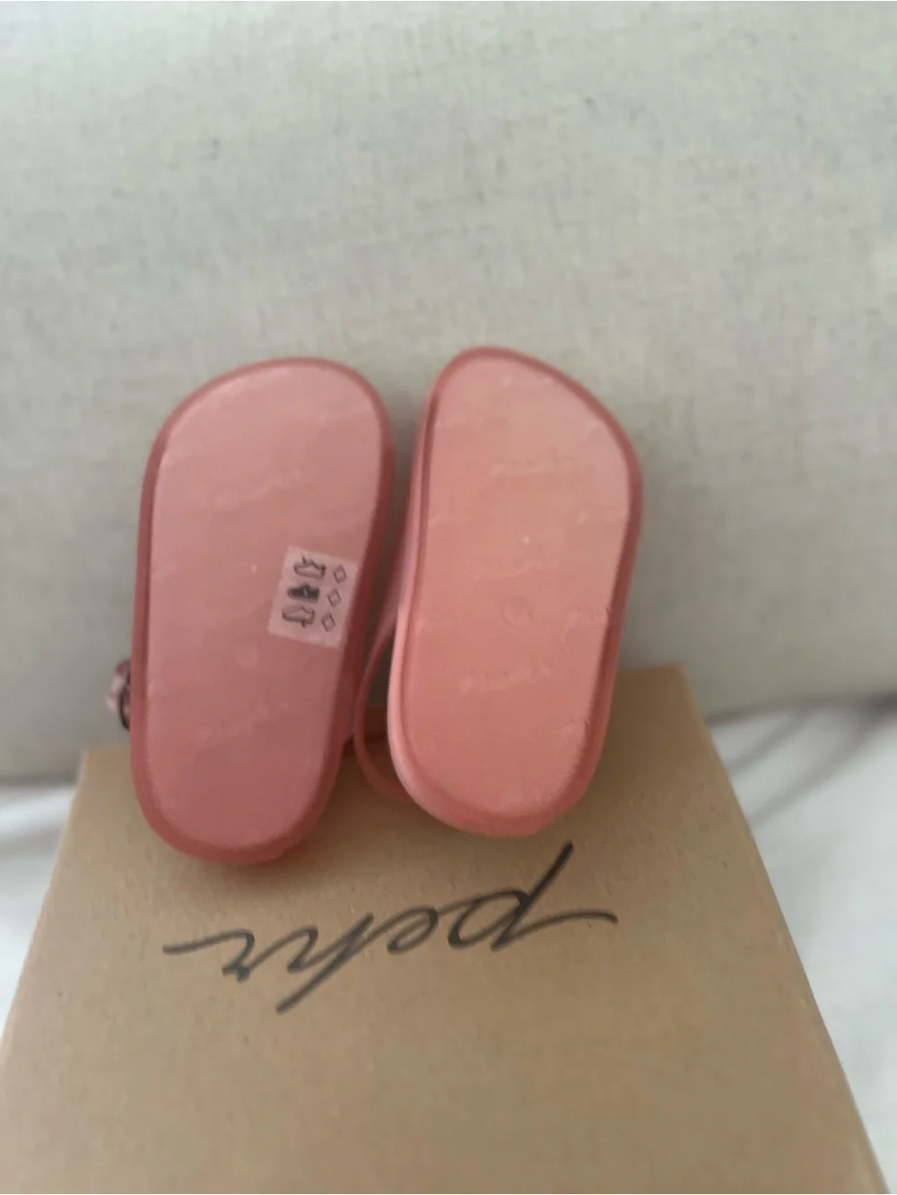 Kids' Pink Stripe Jelly Sandals with Gold Buckles